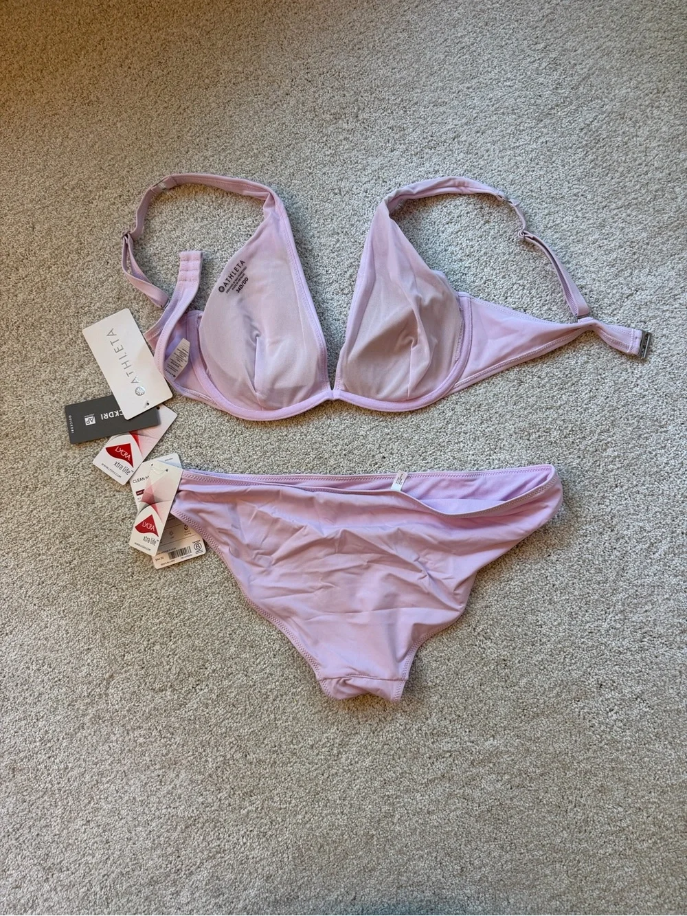 NWT Athleta Lavender Bikini Set - Picture 4 of 5